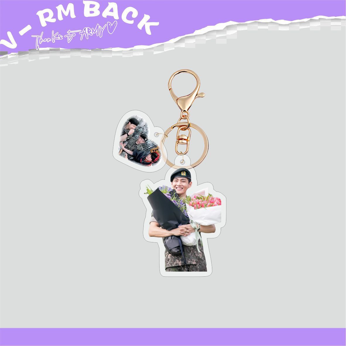 [PRE-ORDER] BTS Military Discharge Acrylic Keyrings