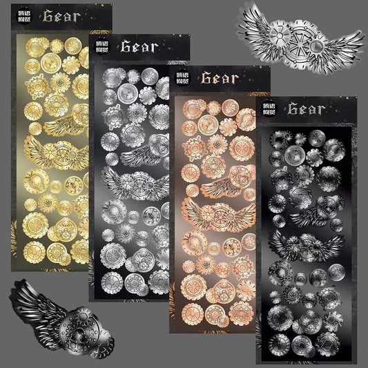 [PRE-ORDER] Korean Gear Laser Decorative Sticker Tape