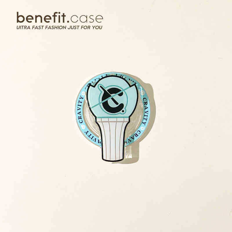 [PRE-ORDER] K-pop Groups Lightstick Acrylic Phone Grip Tok (magnetic suction bracket)