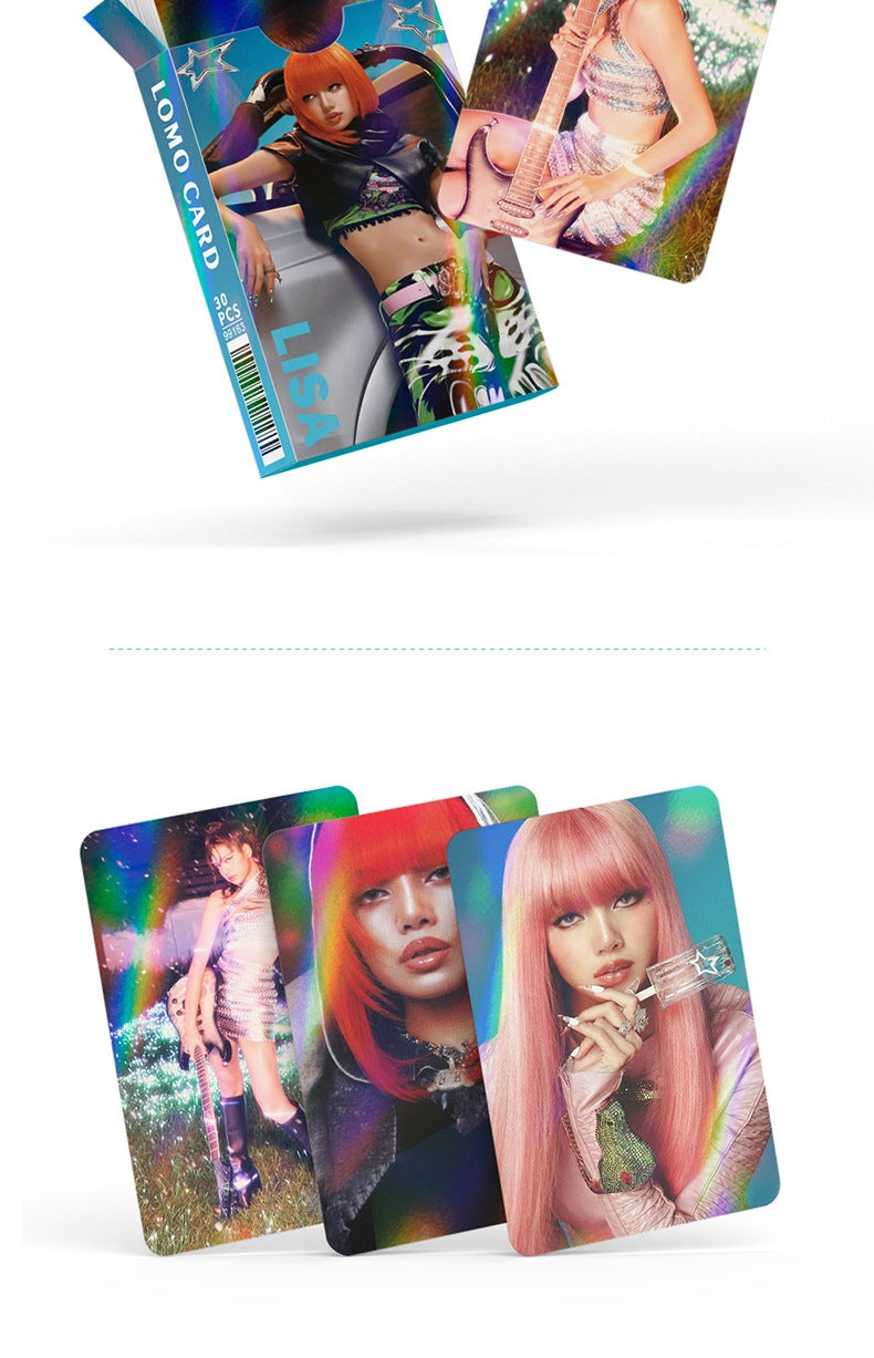 [Në Gjendje] BLACKPINK Lisa laser lomocards (30pcs)