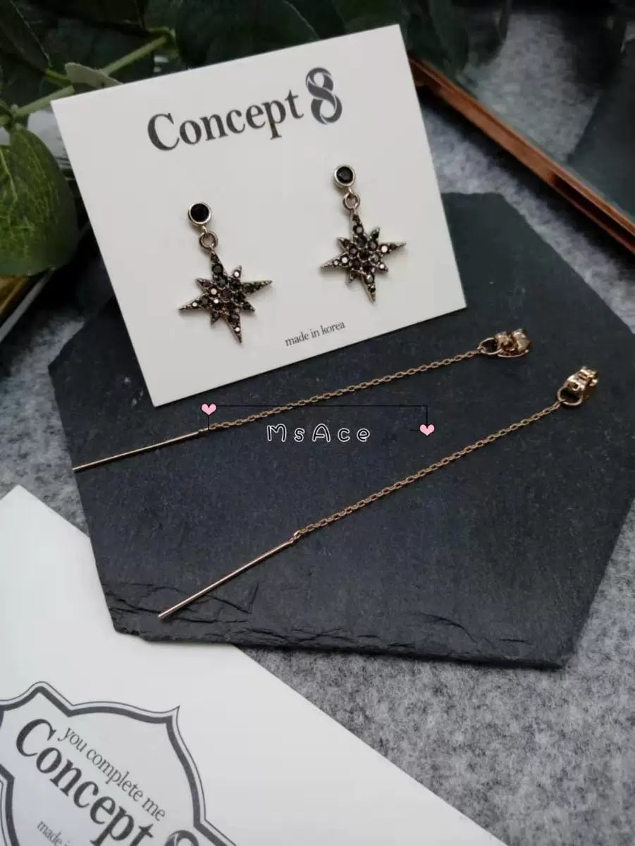 [PRE-ORDER] Concept 8 Park Jimin Osaka FM Original Star Earrings (Pair)
