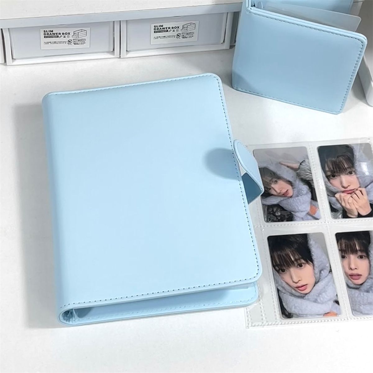 [Në Gjendje] A5 Blue Leather Binder