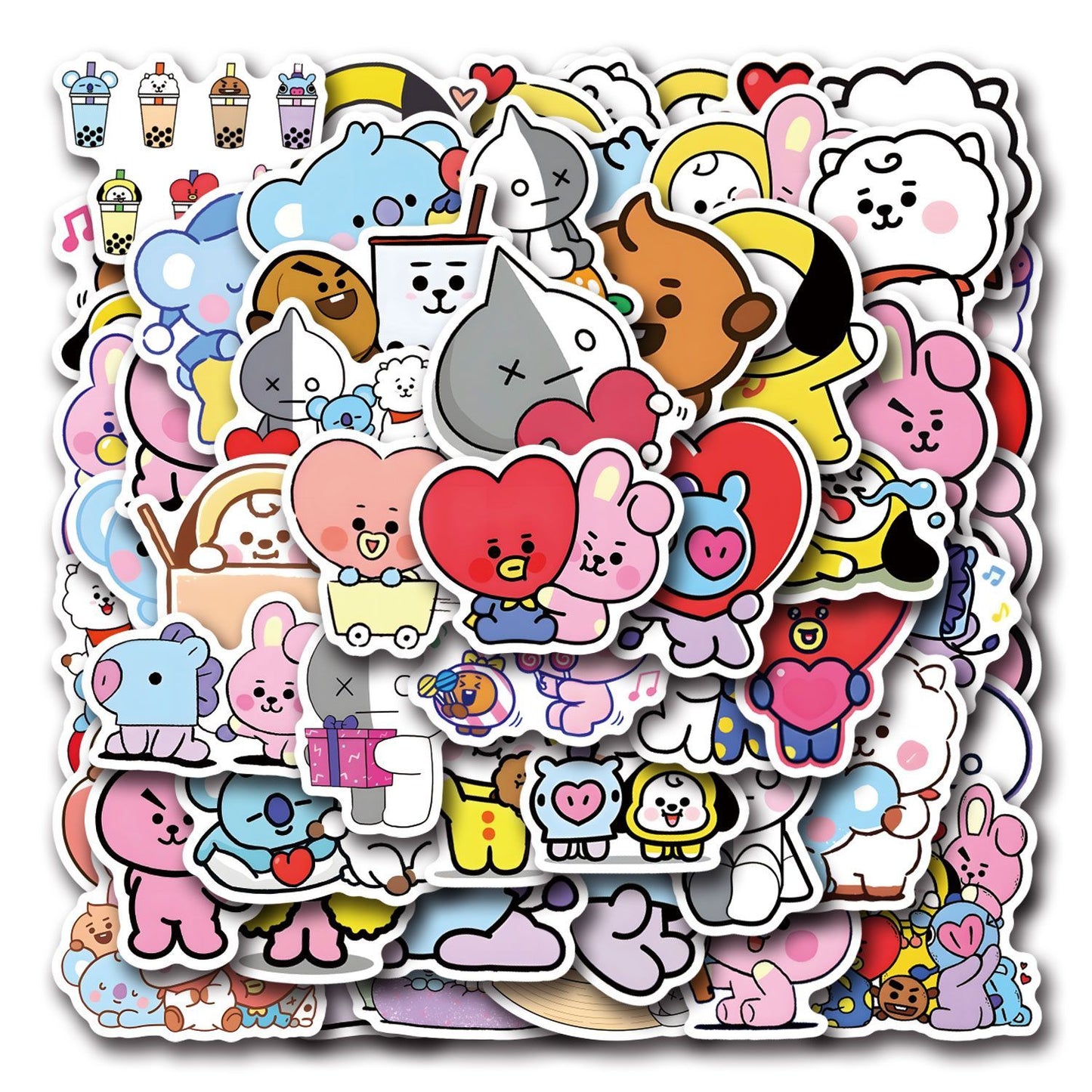 [PRE-ORDER] BT21 stickers SET ver.2 (55pcs)