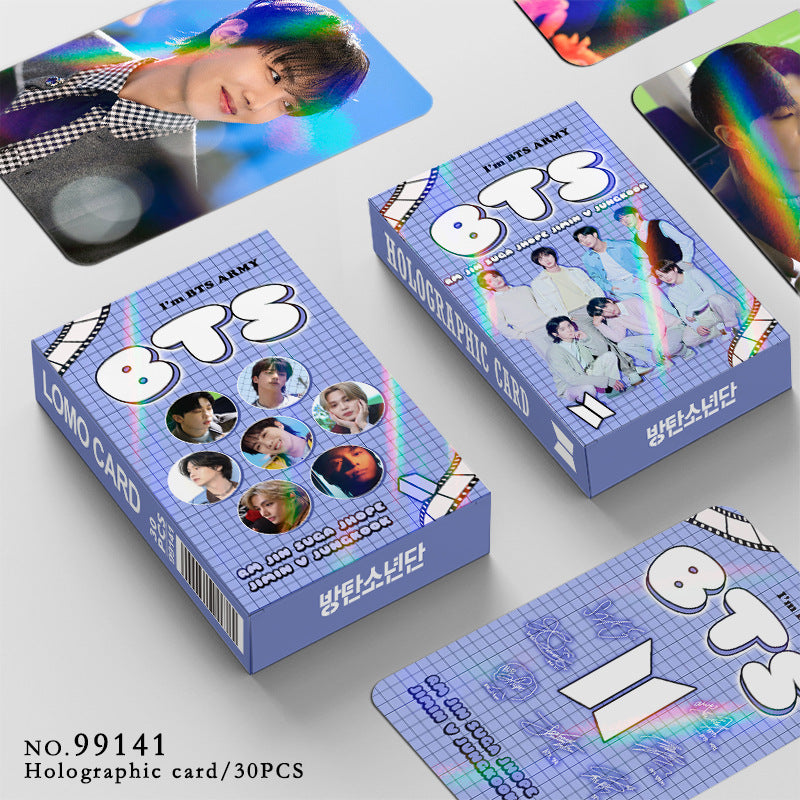 [PRE-ORDER] BTS holographic lomocards (30pcs)