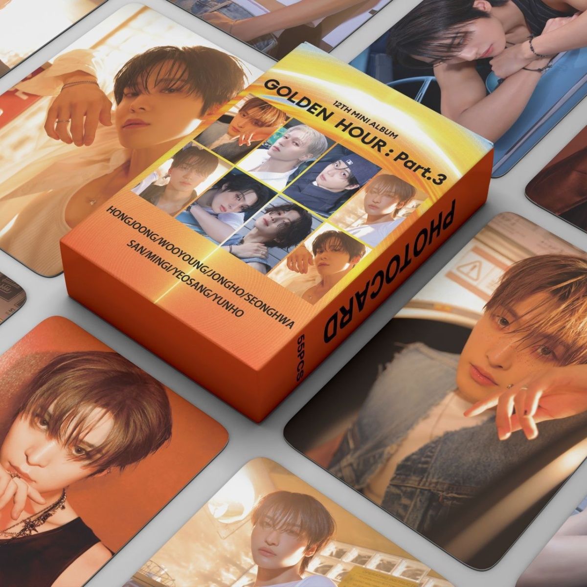 [PRE-ORDER] ATEEZ 'Golden Hour: Part 3' lomocards (55pcs)
