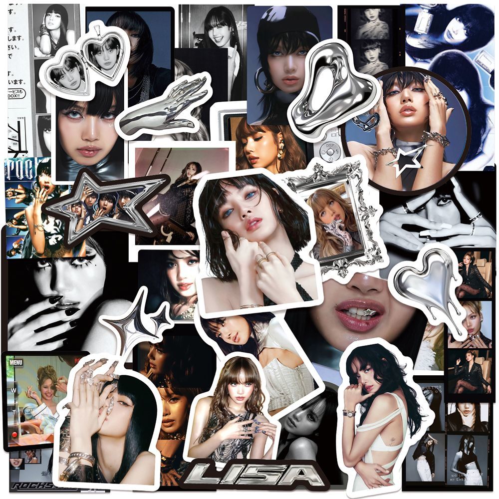 [PRE-ORDER] BLACKPINK LISA 'Rockstar' Sticker Set (50pcs)