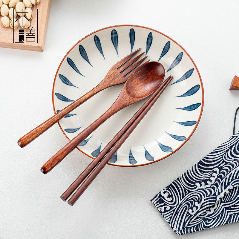 [PRE-ORDER] Asian style wooden utensils (chopsticks, spoon, fork)