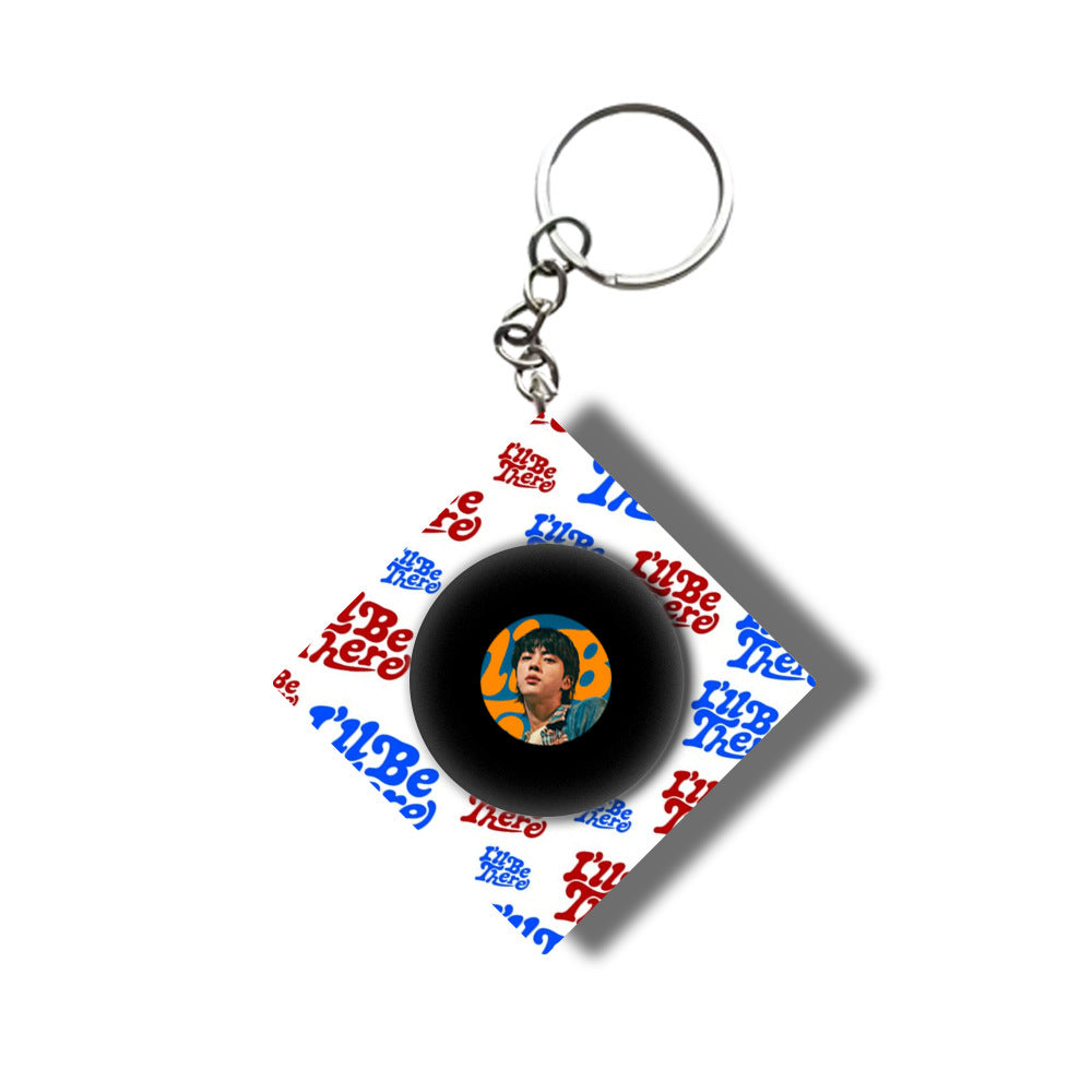 [PRE-ORDER] BTS Solo Album Rotating CD Acrylic Keychain Pendant