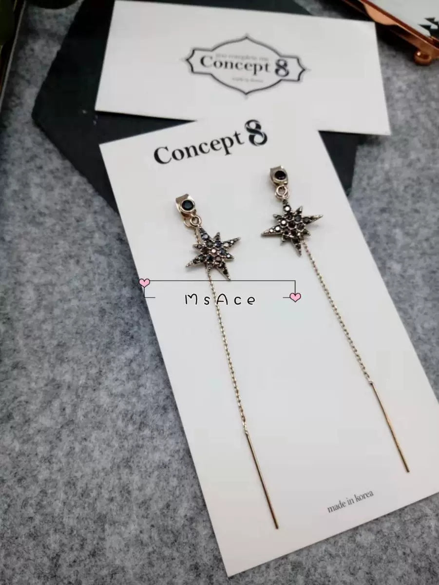 [PRE-ORDER] Concept 8 Park Jimin Osaka FM Original Star Earrings (Pair)