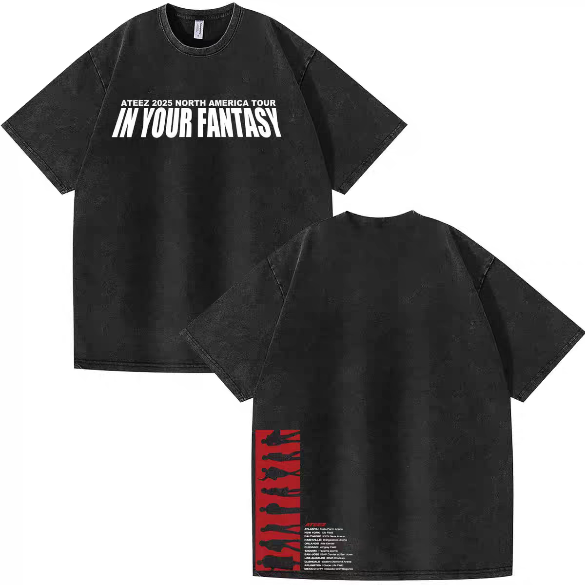 [PRE-ORDER] ATEEZ 'In Your Fantasy' Washed T-shirt 2025 North America