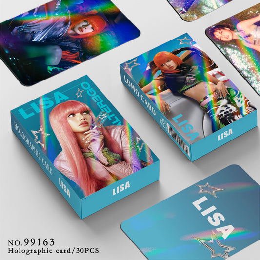 [Në Gjendje] BLACKPINK Lisa laser lomocards (30pcs)