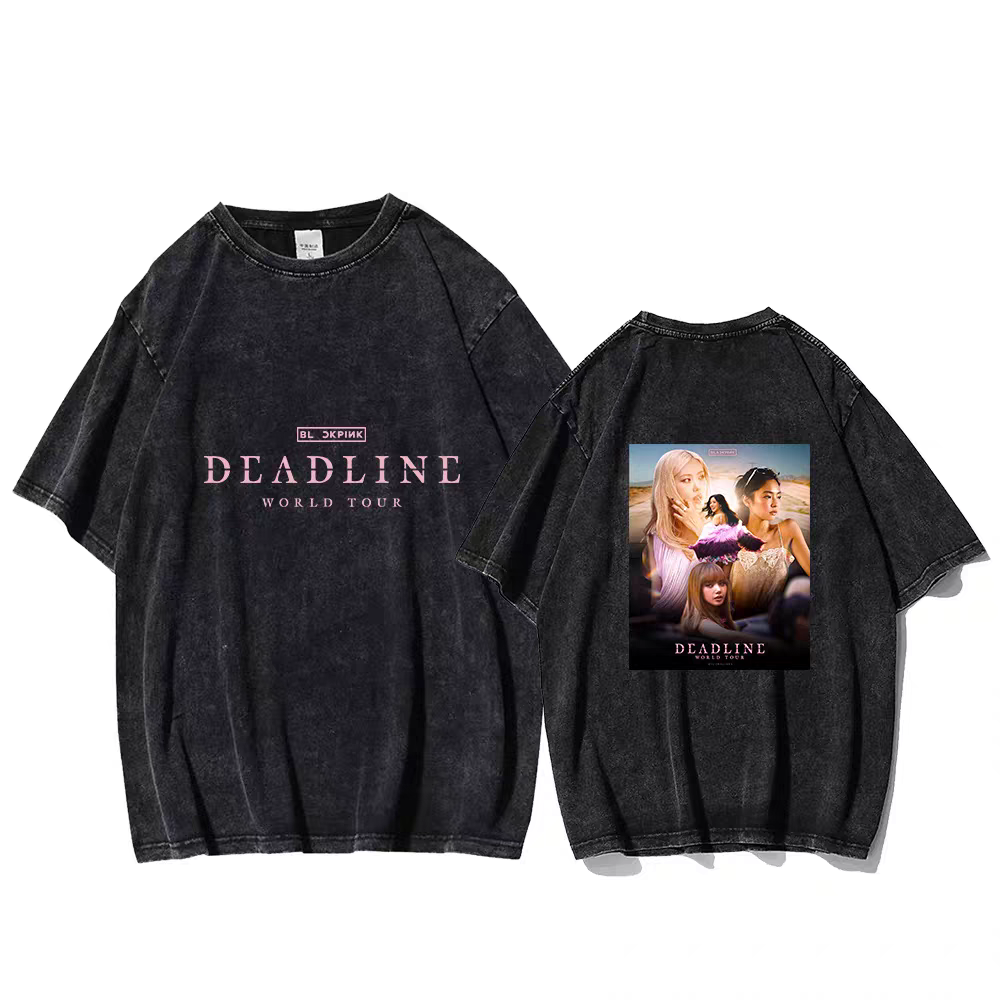 [PRE-ORDER] BLACKPINK 2025 'Deadline' Tour Washed T-shirts