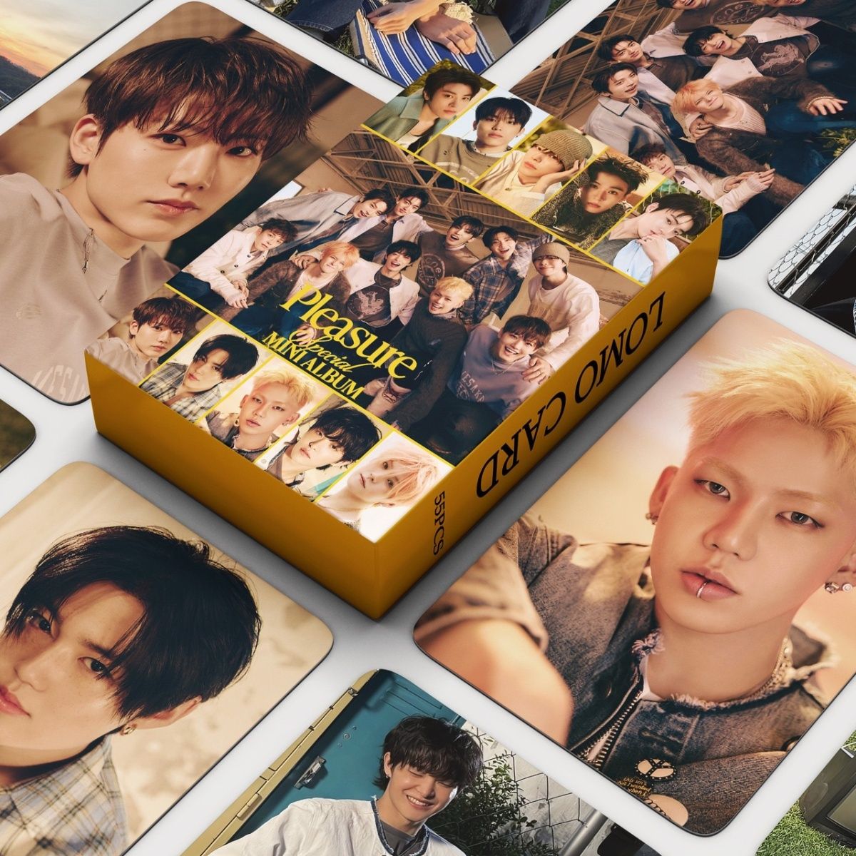 [PRE-ORDER] TREASURE 'Pleasure' yellow ver. lomocards (55pcs)