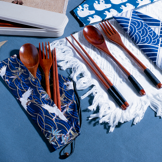 [PRE-ORDER] Asian style wooden utensils (chopsticks, spoon, fork)