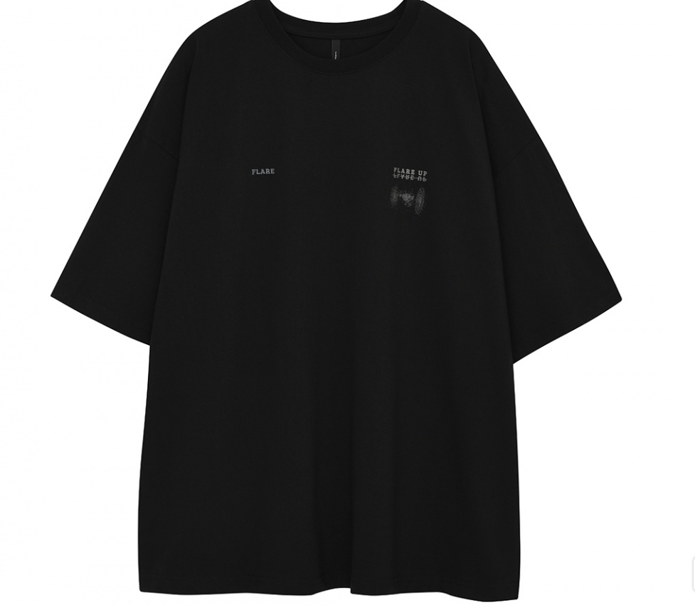 [PRE-ORDER] BRAND: BTS Jungkook Style – FLAREUP Loose Fit Black T-Shirt