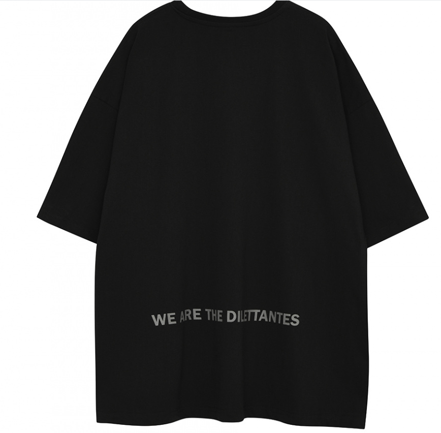 [PRE-ORDER] BRAND: BTS Jungkook Style – FLAREUP Loose Fit Black T-Shirt