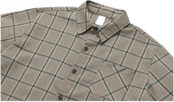 [PRE-ORDER] BRAND: BTS Jungkook Style – Plaid Lapel Cardigan Shirt