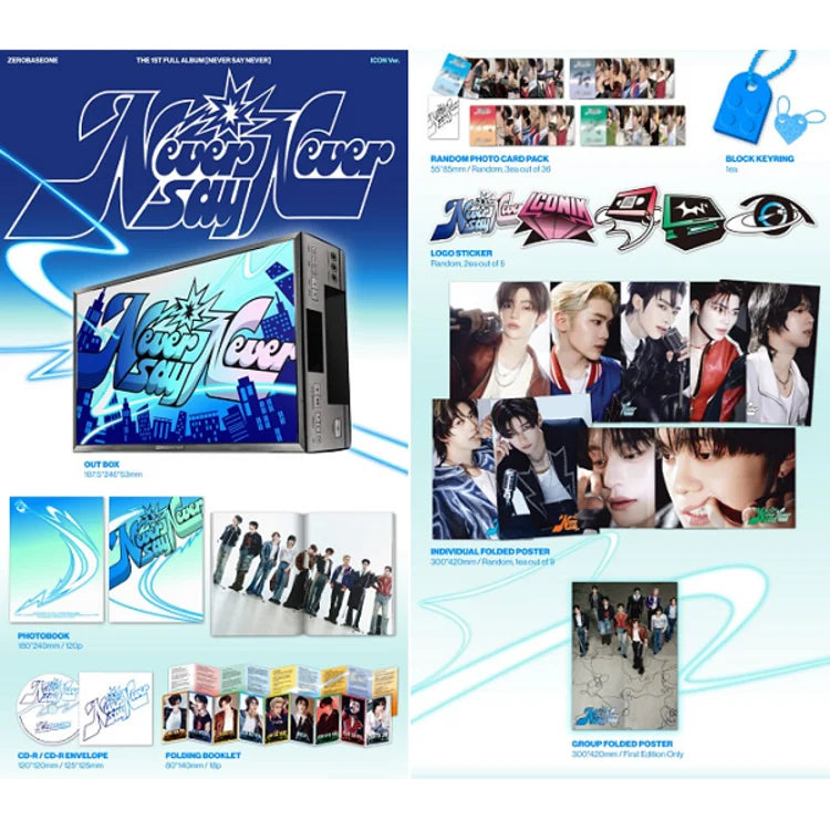 [Në Gjendje] ZEROBASEONE 'Never Say Never' Icon Ver. NO CD ❌